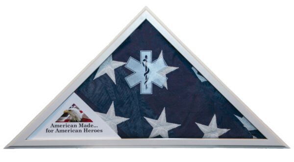 EMS White First Responder Flag Case Made in USA