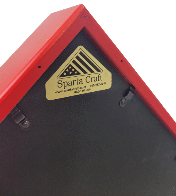 Back of first responder flag case Made in USA