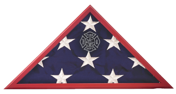 Fire Fighter Red First Responder Flag Case Made in USA