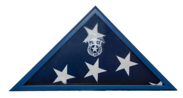 Police Blue First Responder Flag Case Made in USA