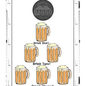 Beer Mugs Drinking Game Cornhole Set Made in USA by Baggo