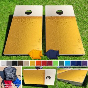 2'x4' Full Beer Regulation Wooden Cornhole Set Made in USA
