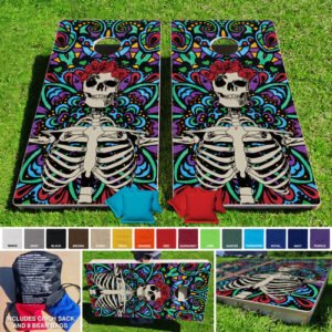 2'x4' Skeleton Regulation Wooden Cornhole Set Made in USA