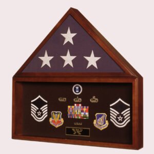 Flag and Memorabilia Display Case Made in USA