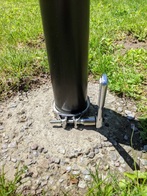 Titan Sleeve clamp is easily installed using a ratchet.