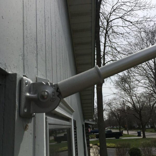 Silver Adjustable Bracket-65 Degrees position-Made in USA