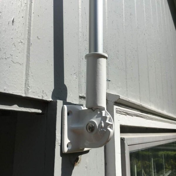 White Adjustable Bracket-Vertical Position-Made in USA