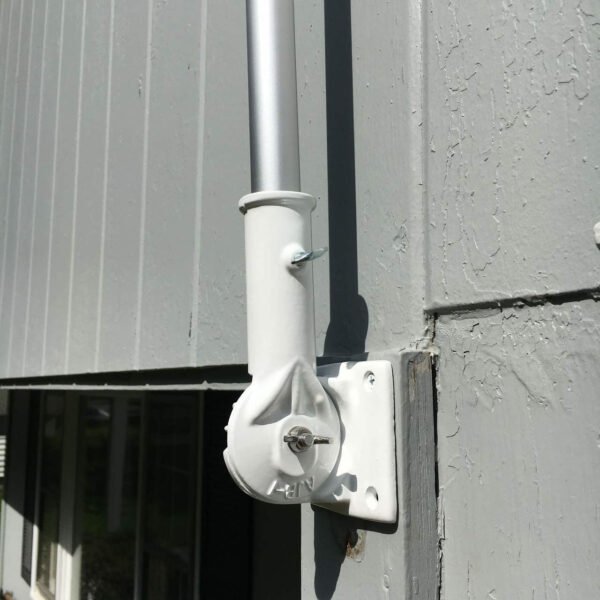 White Adjustable Bracket-Vertical Position left side-Made in USA