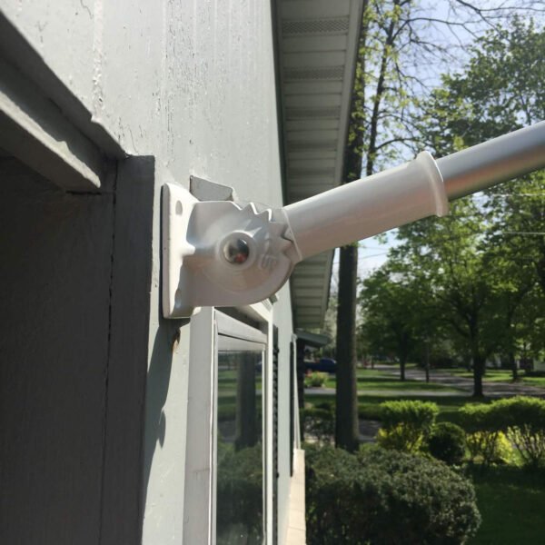 White Adjustable Bracket-65 Degrees position-Made in USA