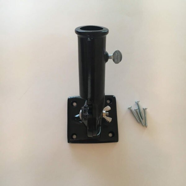 Black Adjustable Bracket-front view-Made in USA