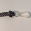 5/16" Silver Braided Polyester Halyard shown with 2-3/4" Cast Nylon Snap (snap sold separately) Made in USA