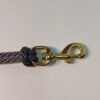 5/16" Silver Braided Polyester Halyard shown with 3" Cast Brass Snap (snap sold separately) Made in USA