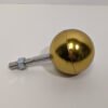 3" Gold Anodized Ball ornament for flagpoles Made in USA