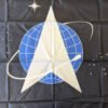 Close up of the Space Force Logo made in USA