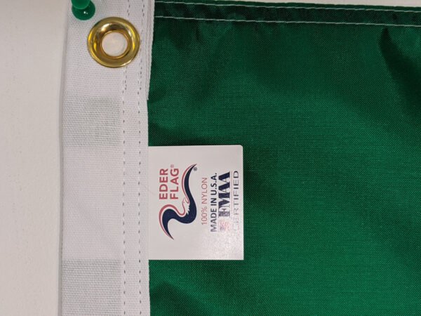 Flag of Ireland featuring brass grommets and heavy cotton heading Made in USA