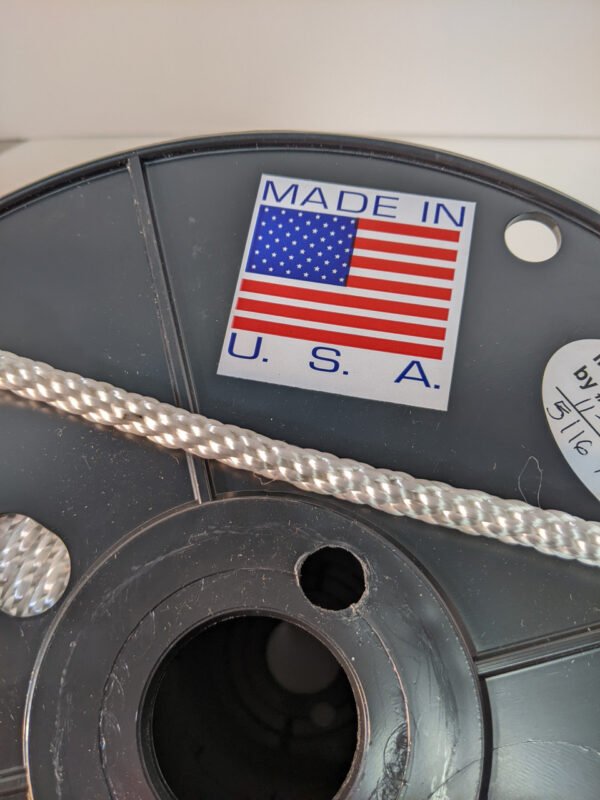 5/16" White Polyester Halyard Made in USA