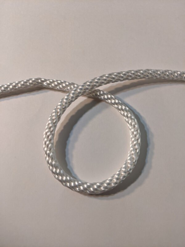 5/16" White Braided Polyester Halyard Made in USA