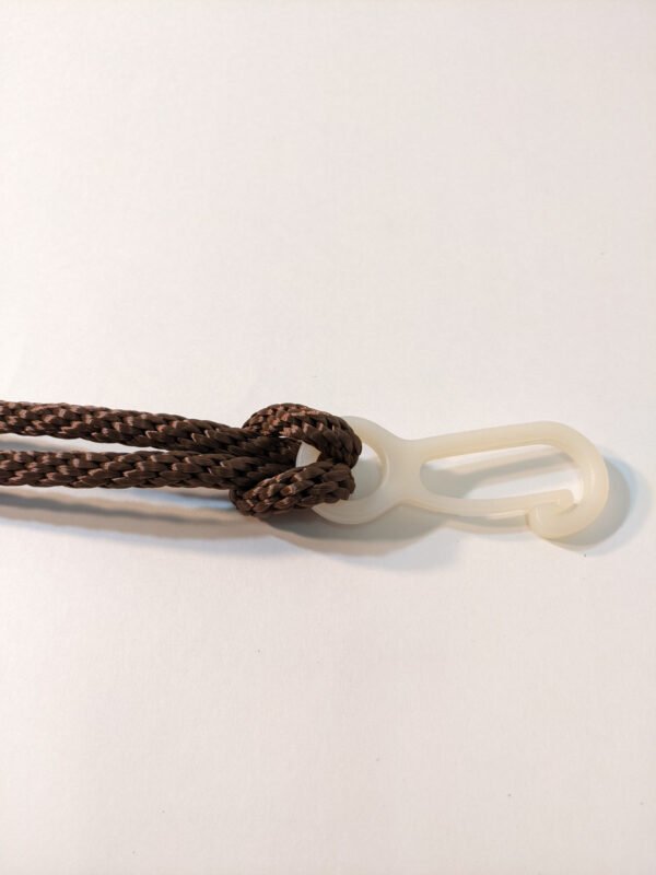 5/16" Bronze Braided Polyester Halyard shown with 2-3/4" Cast Nylon Snap (snap sold separately) Made in USA