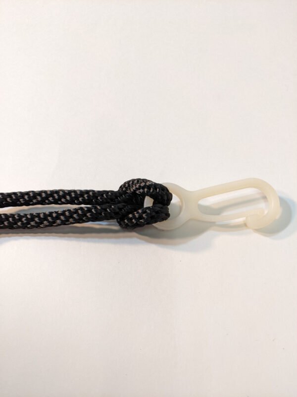 5/16" White Braided Polyester Halyard shown with 2-3/4" Cast Nylon Snap (snap sold separately) Made in USA
