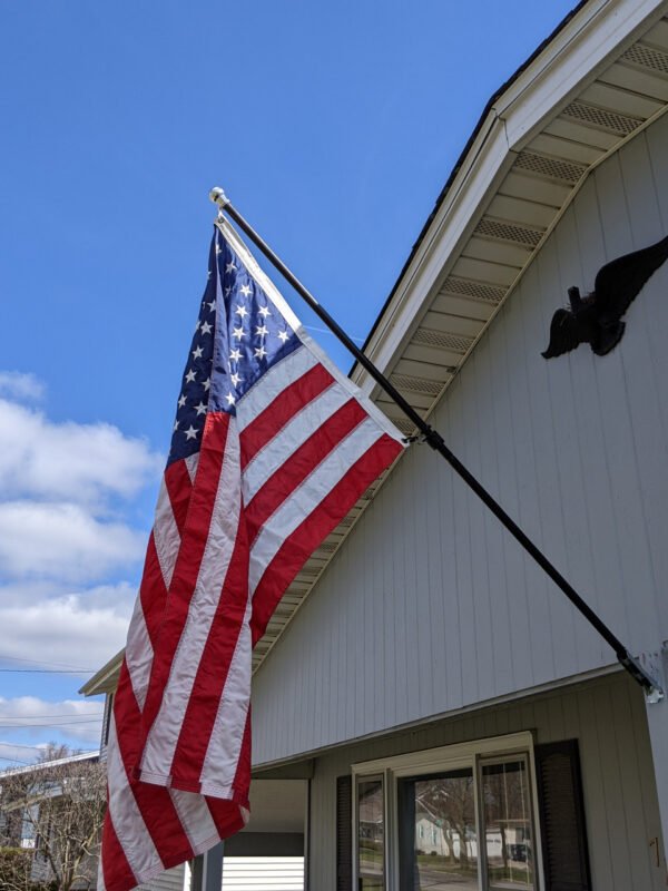 6' Patriot Black Aluminum Flagpole Kit Made in USA