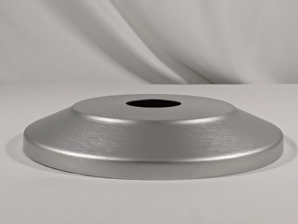 Standard Profile flagpole flash collar 2.5" Clear Anodized Aluminum Made in USA side view