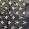 Embroidered Stars on the 20"x8' U.S. Nylon flag pulldown Made in USA