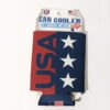 Front USA Stars and Stripes Can Koozie Can Cooler Made in USA