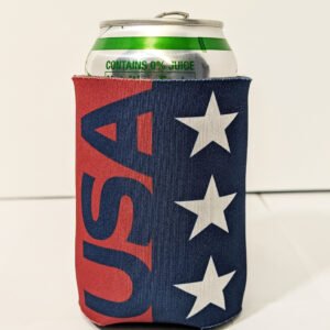 USA Stars and Stripes with can inserted front. Made in USA