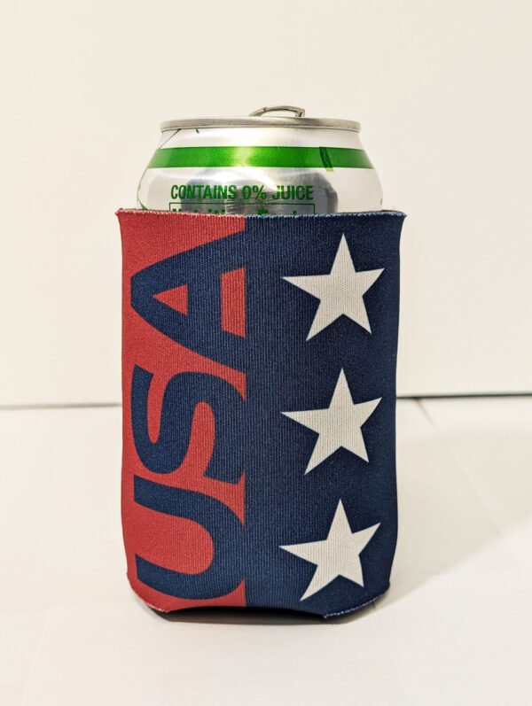 USA Stars and Stripes with can inserted front. Made in USA