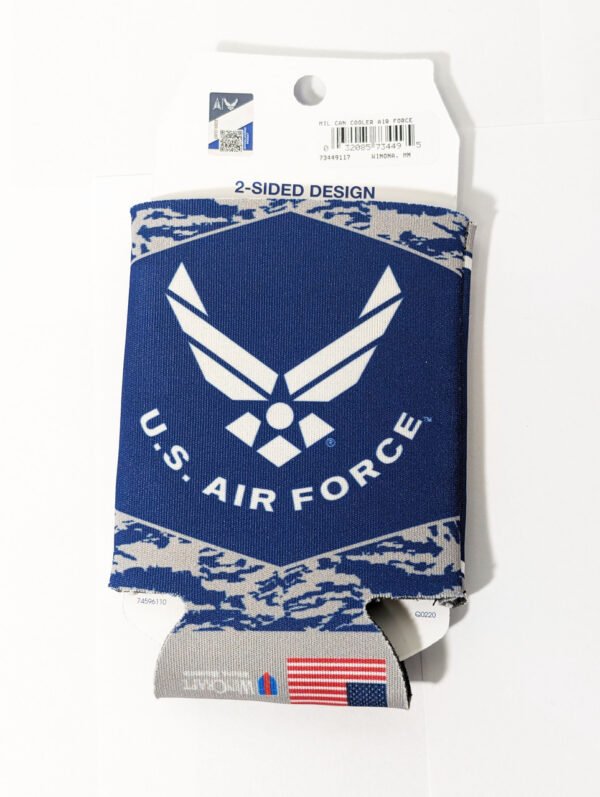 Front United States Air Force Can cooler Made in USA
