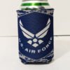 U.S. Air Force Can cooler front image with can inserted Made in USA
