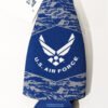 Front flat for storage U.S. Air Force with camo bottle koozie Made in USA