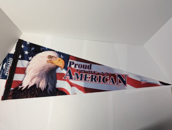 Bald Eagle Proud American Pennant Made in the USA