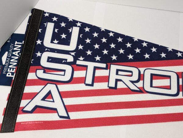 Up close USA Strong pennant Made in USA