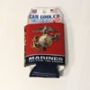 Flat for storage Marine Corps Can koozie front with crest The few the proud Made in USA