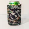 Back side of Marine Corps Can koozie with crest and camo. Made in the usa