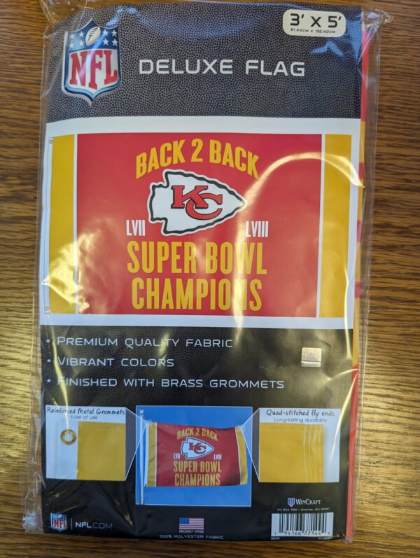 Back to Back Super Bowl Champions Kansas City Chiefs made in USA