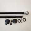 6' Patriot Black Aluminum Flagpole Kit Made in USA