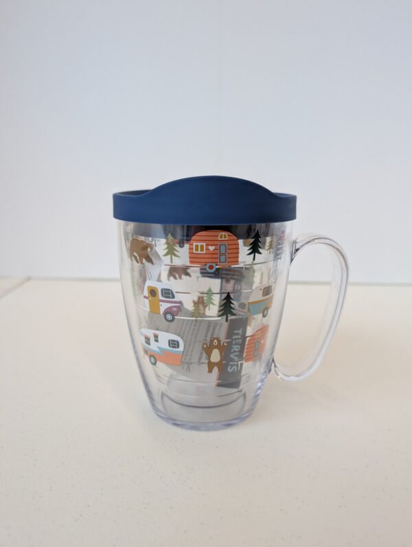 Camping Bears 16 oz Tervis mug with handle Made in USA