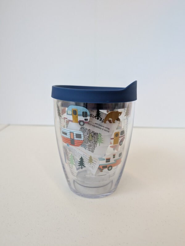 Camping Bears 16 oz Tervis mug Made in USA side view