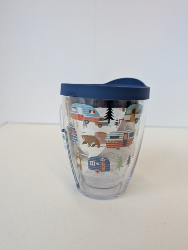 Camping Bears 16 oz Tervis mug Made in USA 360 degree image