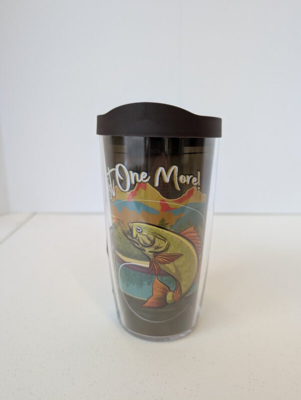 Cast One More Fishing 16 oz Tervis Tumbler Made in USA