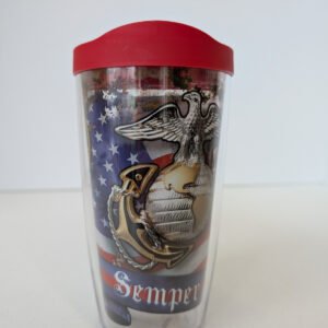 U.S. Marine Corps 16 oz Tervis Tumbler Made in USA
