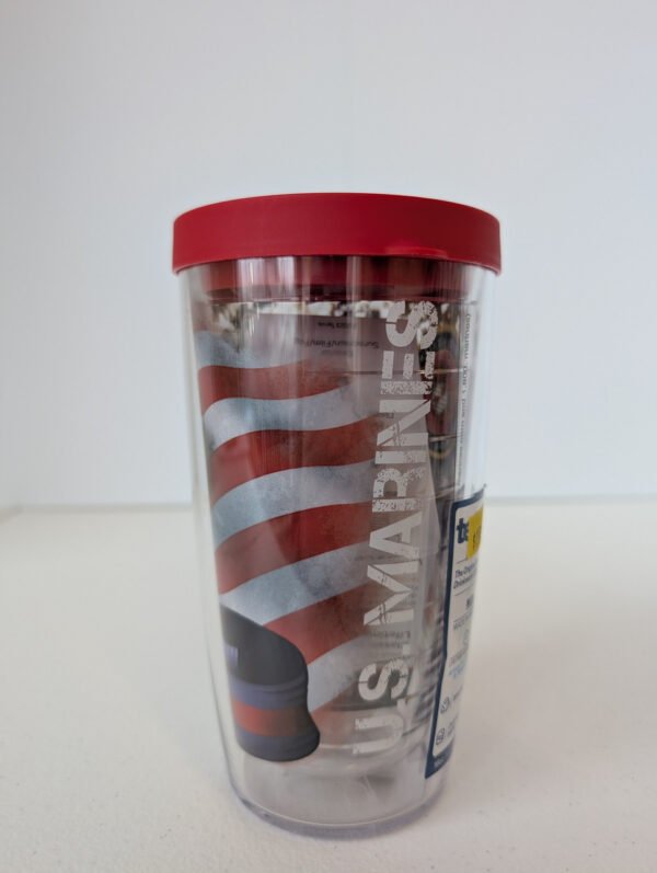Right side U.S. Marine Corps 16 oz Tervis Tumbler Made in USA