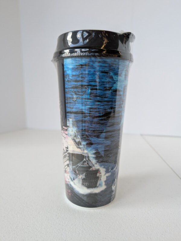 Travel Cup U.S. Navy design travel mug made in USA