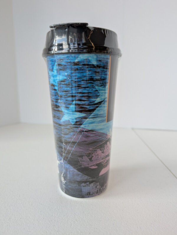 16 ounce Navy coffee travel cup made in USA