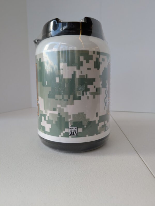wrap around Army camo pattern on jumbo mug