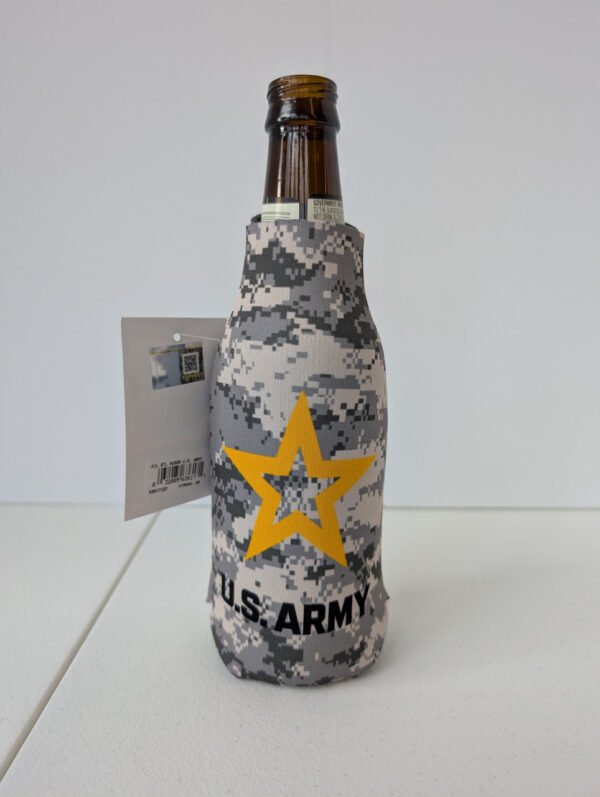 U.S. Army Camo Bottle koozie Made in USA