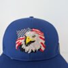 American flag with Bald Eagle hat made in USA