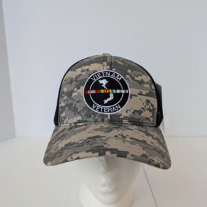 Vietnam Veteran Digital Mesh Camo Hat made in usa